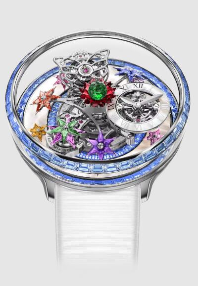 Jacob & Co AF321.30.BB.AA.B Fleurs De Jardin WHITE GOLD AND ICY BLUE SAPPHIRES replica watch